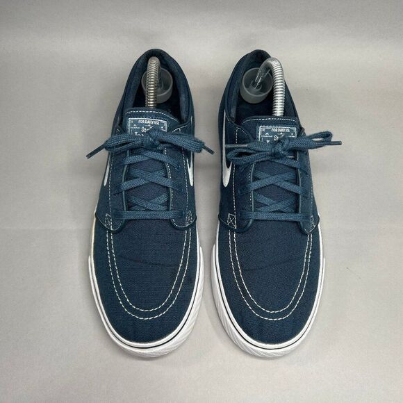 Nike SB Zoom Men's Size 8 Stefan Janoski Blue Canvas Skate Shoes - Picture 3 of 12